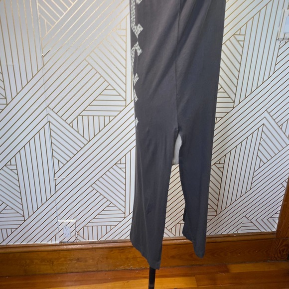 Chaser Free People ACDC Leopard T-Shirt Dress Gray - Picture 8 of 12